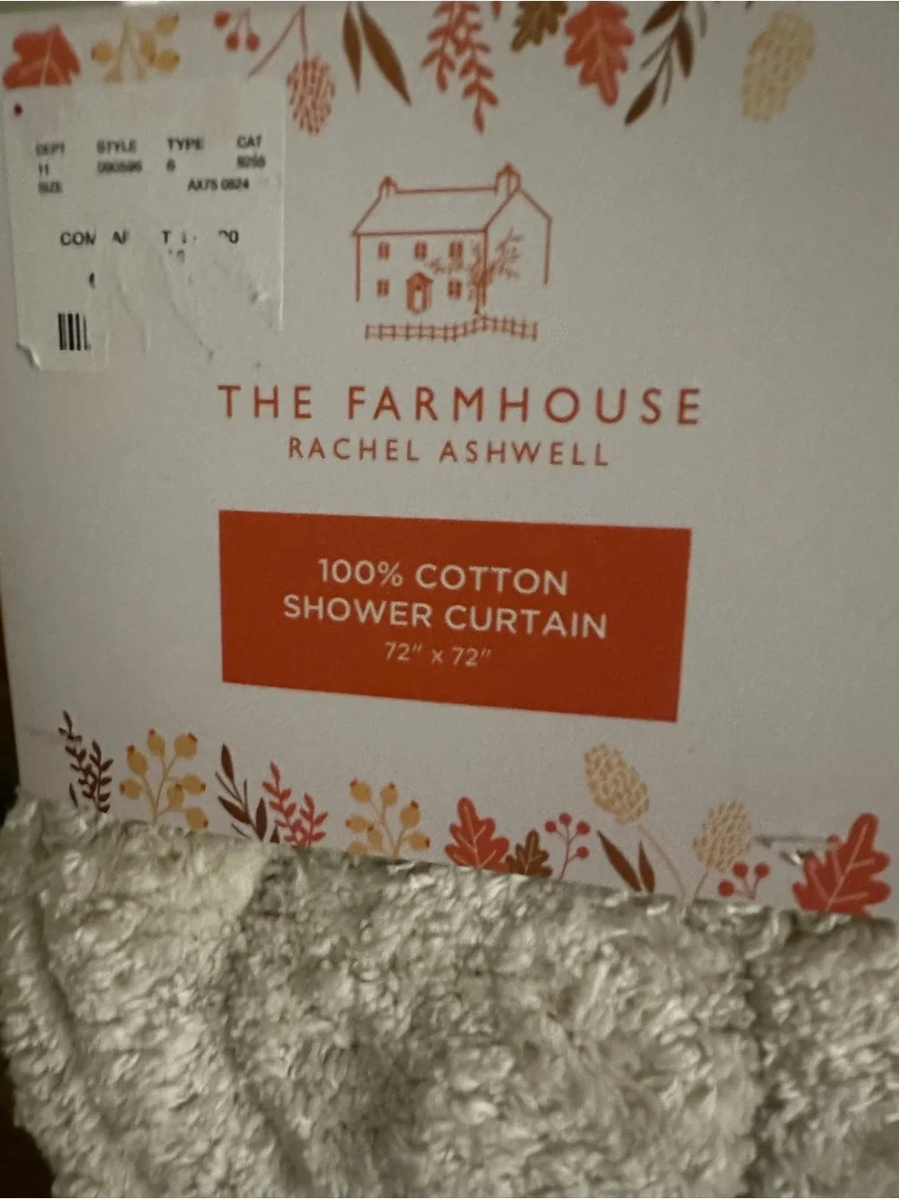 Farmhouse By Rachel Ashwell Pumpkin Curtain